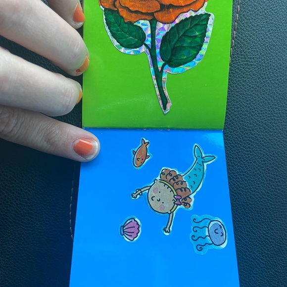 Lisa Frank Vintage Markie Sticker Book bill for size comparison & not included - Picture 10 of 12